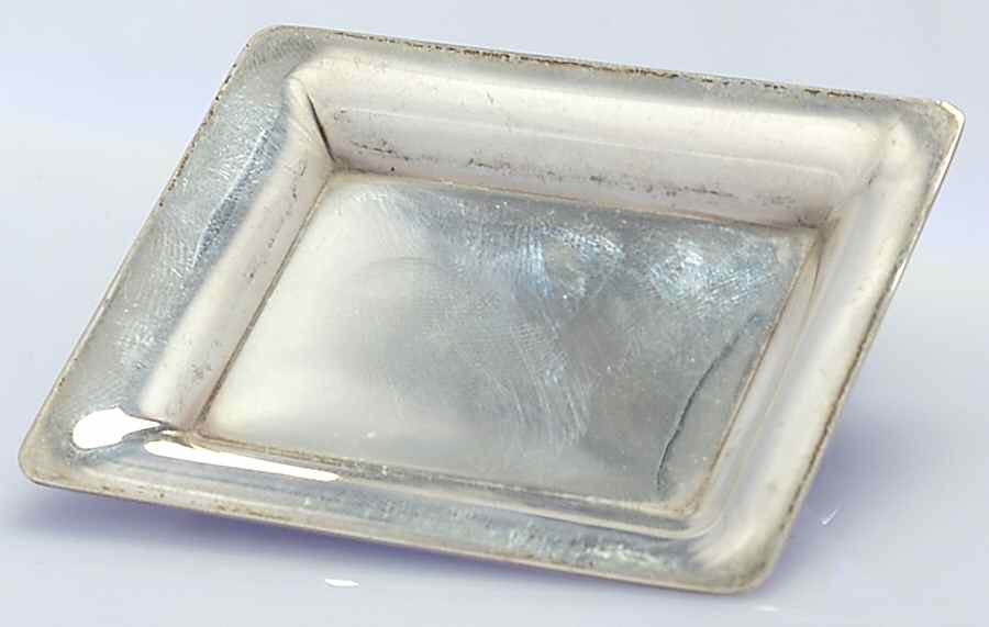 Calvert-Old Maryland Plain (Sterling, Hollowware) Sterling Butter Pat by Kirk Stieff-1