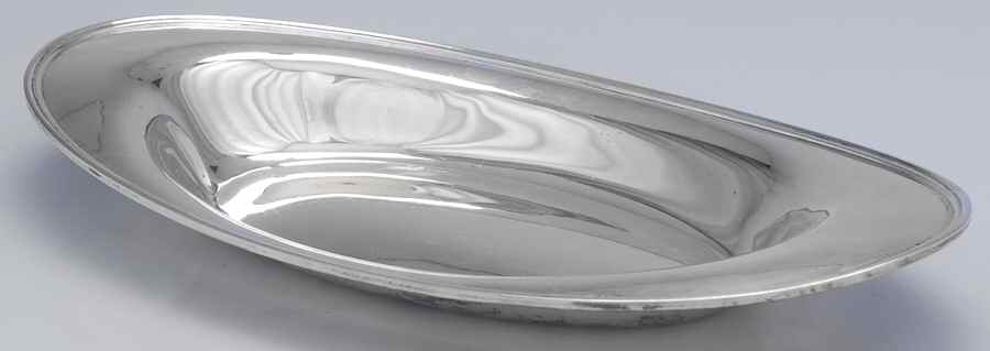 Calvert-Old Maryland Plain (Sterling, Hollowware) 11" Bread Tray by Kirk Stieff-1