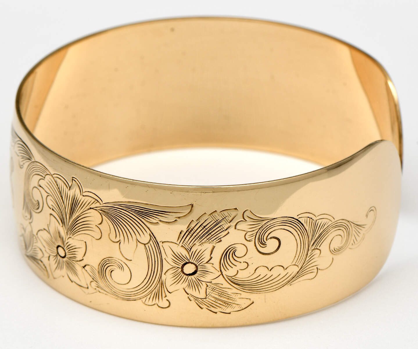 Old Maryland-Engv (Sterling, Hollowware) 14KY Cuff Bracelet by Kirk Stieff-3