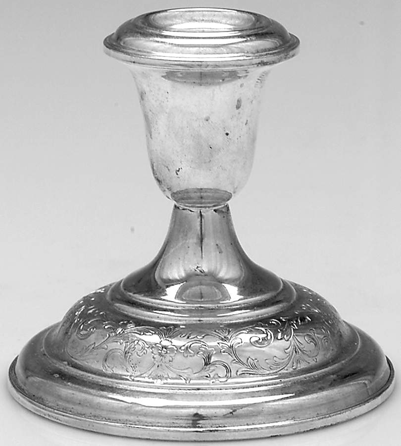 Old Maryland-Engv (Sterling, Hollowware) Weighted Candleholder by Kirk Stieff-1