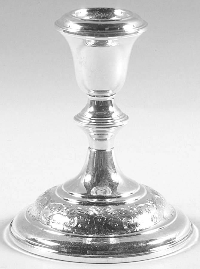 Old Maryland-Engv (Sterling, Hollowware) Weighted Candleholder by Kirk Stieff-1