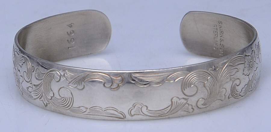 Old Maryland-Engv (Sterling, Hollowware) Cuff Bracelet by Kirk Stieff-1