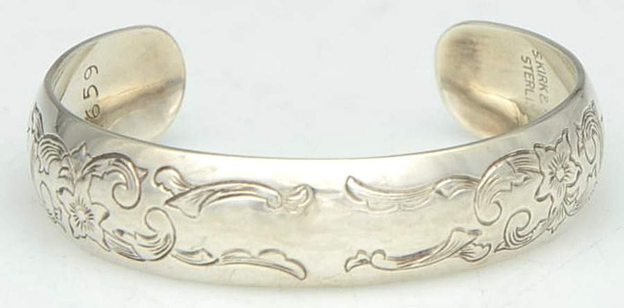 Old Maryland-Engv (Sterling, Hollowware) Cuff Bracelet by Kirk Stieff-1