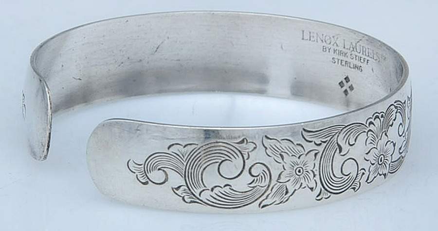 Old Maryland-Engv (Sterling, Hollowware) Cuff Bracelet by Kirk Stieff-1
