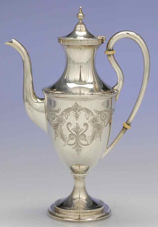 Old Maryland-Engv (Sterling, Hollowware) Mini Coffee Pot by Kirk Stieff-1