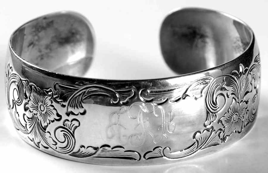 Old Maryland-Engv (Sterling, Hollowware) Cuff Bracelet by Kirk Stieff-1