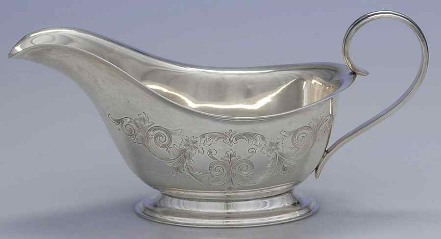 Old Maryland-Engv (Sterling, Hollowware) Gravy Boat No Underplate by Kirk Stieff-1