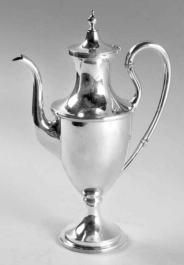 Calvert-Old Maryland Plain (Sterling, Hollowware) Sterling Demitasse Pot by Kirk Stieff-1