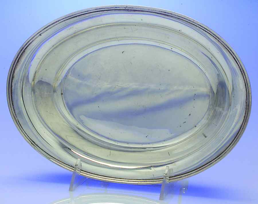 Calvert-Old Maryland Plain (Sterling, Hollowware) 10" Oval Vegetable by Kirk Stieff-1
