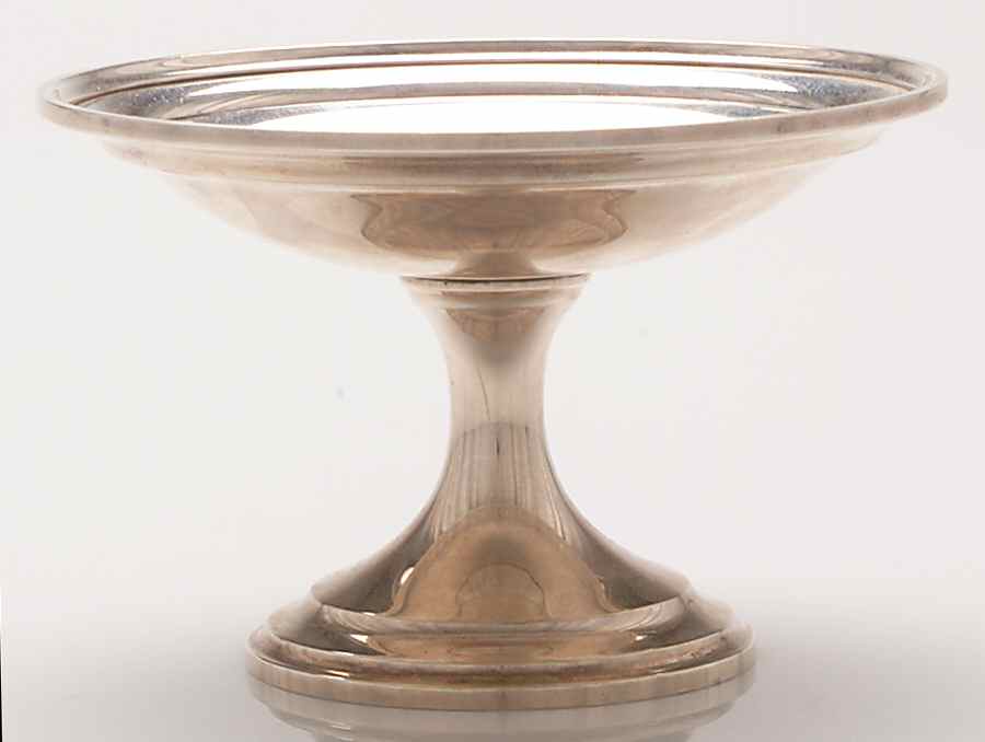 Calvert-Old Maryland Plain (Sterling, Hollowware) Round Compote (Height X Width) by Kirk Stieff-1