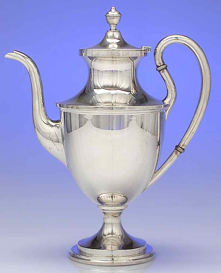 Calvert-Old Maryland Plain (Sterling, Hollowware) Coffee Pot by Kirk Stieff-1