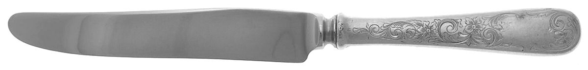 Old Maryland-Engv (Sterling, 1936, Monograms)  New French Hollow Knife with Bolster by Kirk Stieff-1