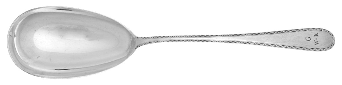 Winslow (Sterling, 1850) Large Solid Serving Spoon by Kirk Stieff-1