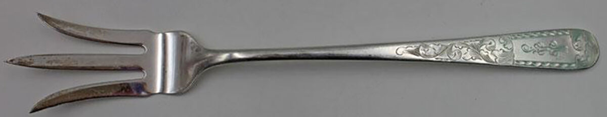 Mayflower (Sterling, 1846) Large Lettuce Serving Fork by Kirk Stieff-1