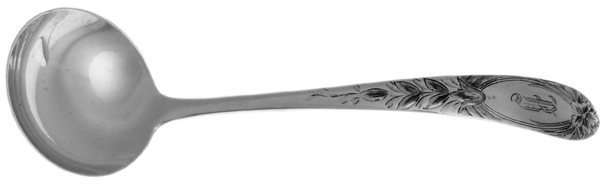 Primrose (Sterling, 1933) Solid Piece Cream Ladle by Kirk Stieff-1