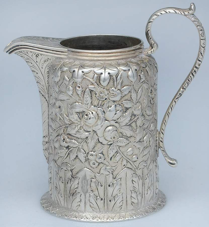 Repousse (Coin, Hollowware, No Landscape) Creamer by Kirk Stieff-1