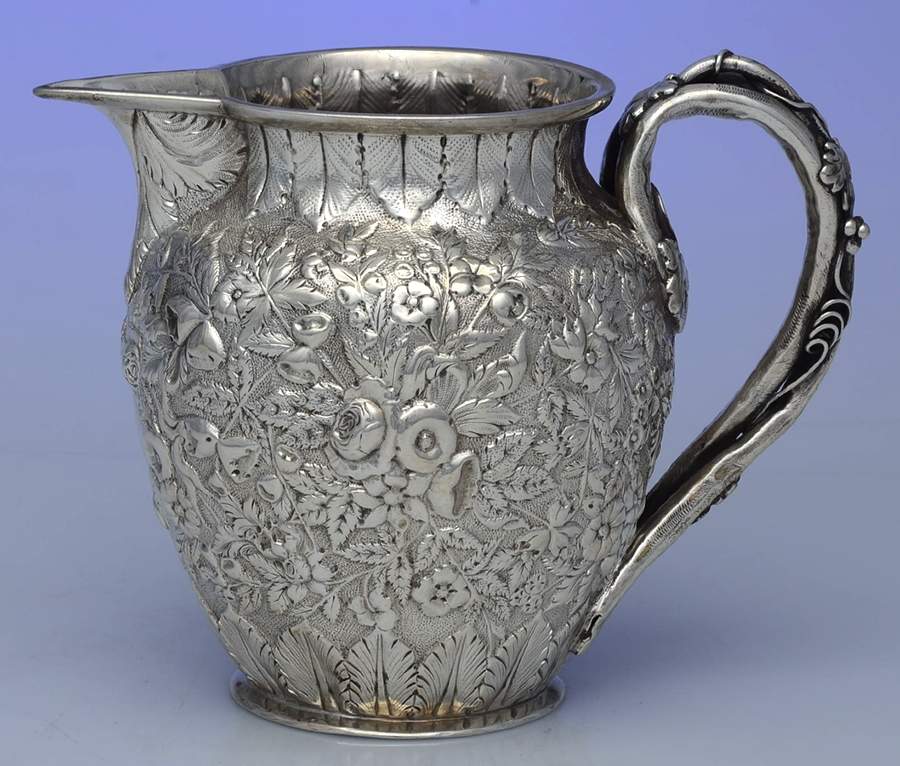 Repousse (Coin, Hollowware, No Landscape) 32 Oz Pitcher by Kirk Stieff-1