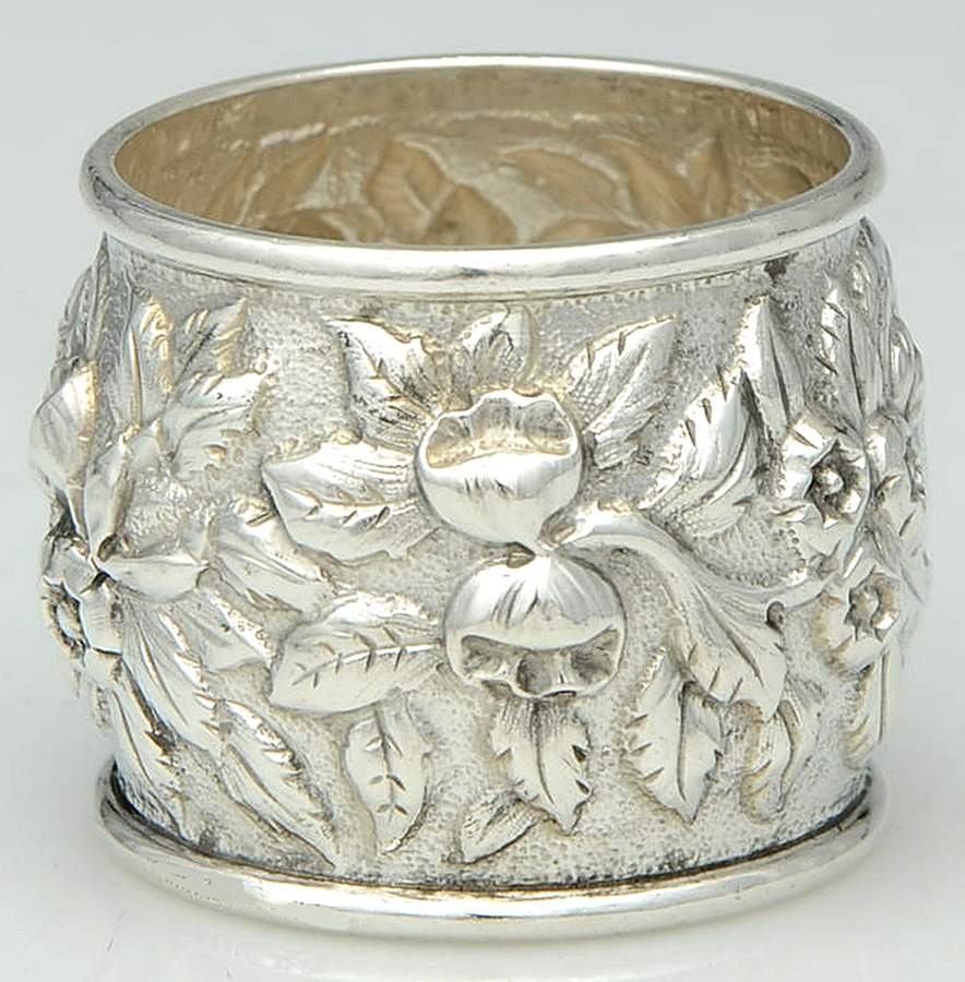 Repousse (Coin, Hollowware, No Landscape) Napkin Ring by Kirk Stieff-1