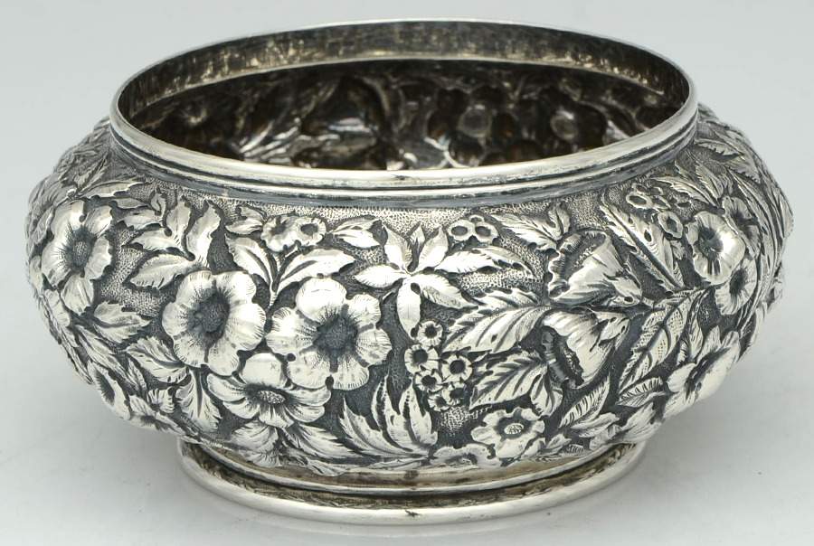 Repousse (Coin, Hollowware, No Landscape) Waste Bowl by Kirk Stieff-1