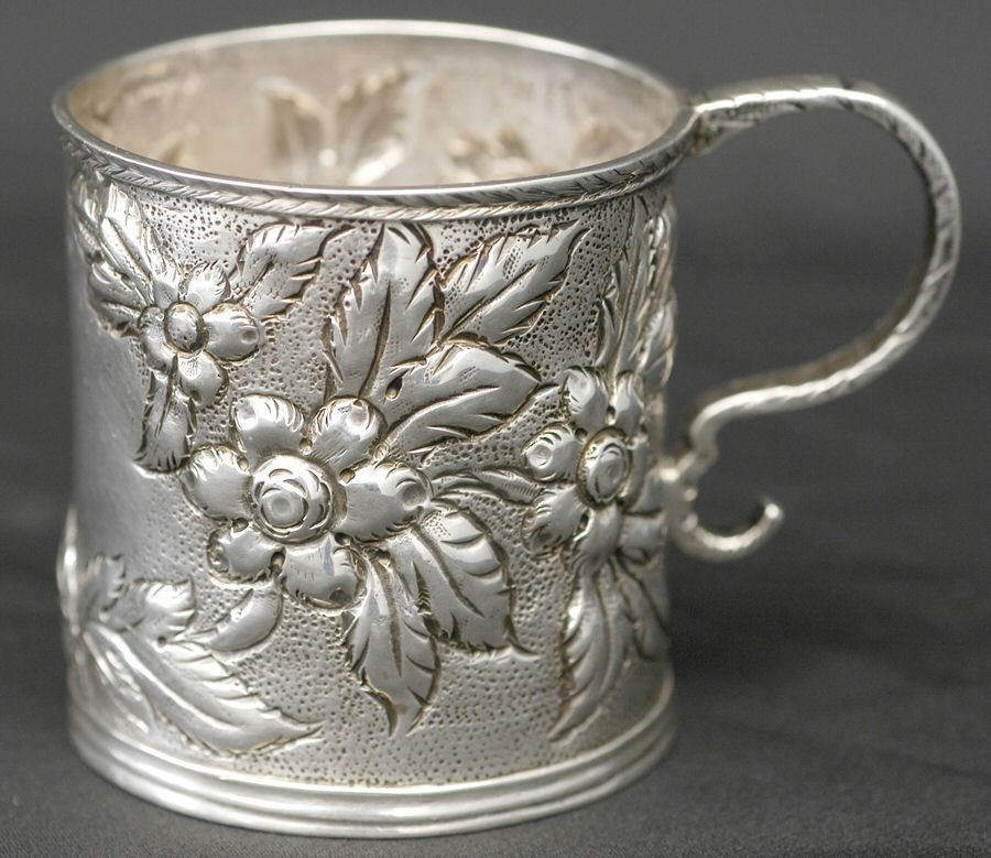 Repousse (Coin, Hollowware, No Landscape) Child's Cup by Kirk Stieff-1