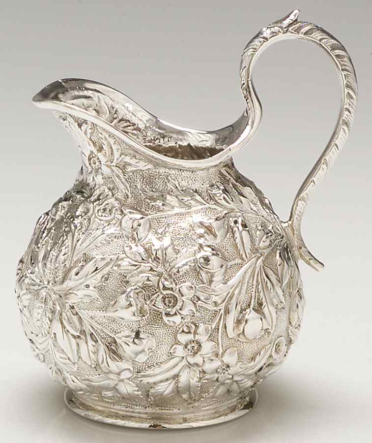 Repousse (Coin, Hollowware, No Landscape) Mini Creamer by Kirk Stieff-1