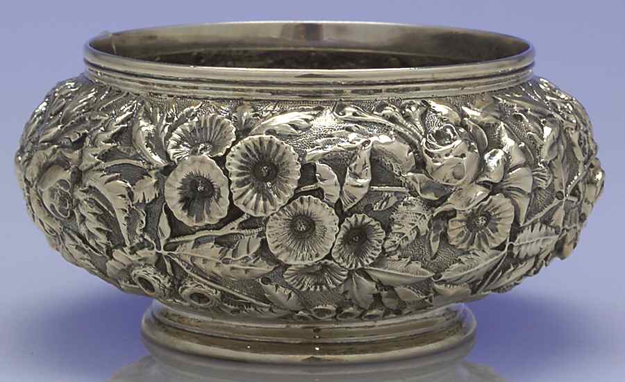 Repousse (Coin, Hollowware, No Landscape) Waste Bowl by Kirk Stieff-1