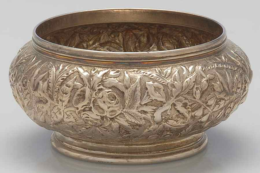 Repousse (Coin, Hollowware, No Landscape) Waste Bowl by Kirk Stieff-1
