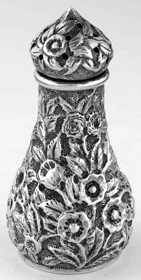 Repousse (Coin, Hollowware, No Landscape) Individual Salt Shaker by Kirk Stieff-1
