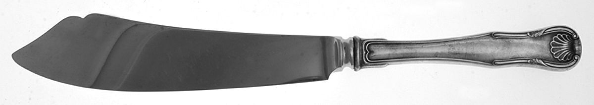 King (Sterling, 1825) Cake Slicer with Stainless Blade by Kirk Stieff-1
