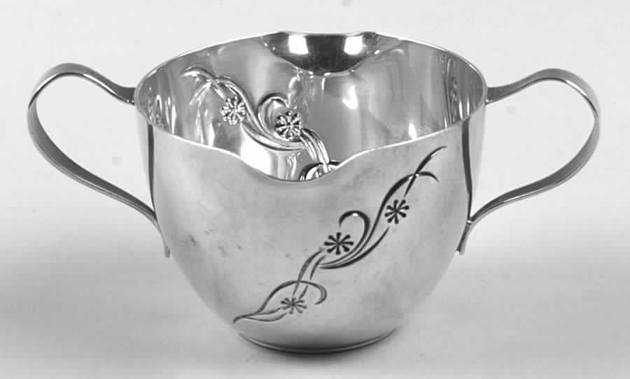 Cynthia-Engraved (Sterling, 1957, Hollowware)  Mini Creamer by Kirk Stieff-1