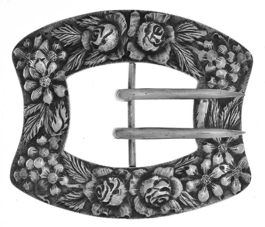 Stieff Rose (Sterling, 1892, Hollowware) Belt Buckle/Pin by Kirk Stieff-1