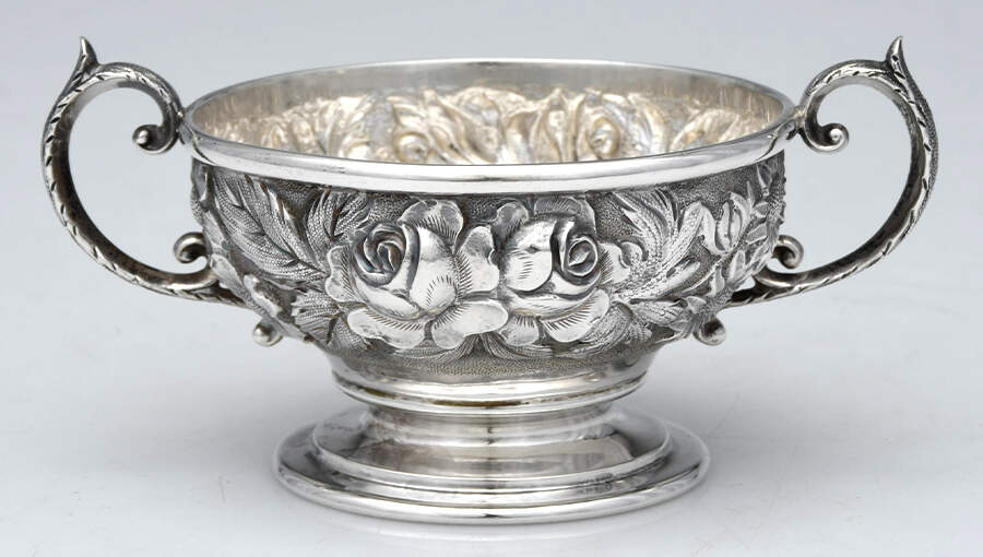 Stieff Rose (Sterling, 1892, Hollowware) Bouillon Cup (No Liner) by Kirk Stieff-1