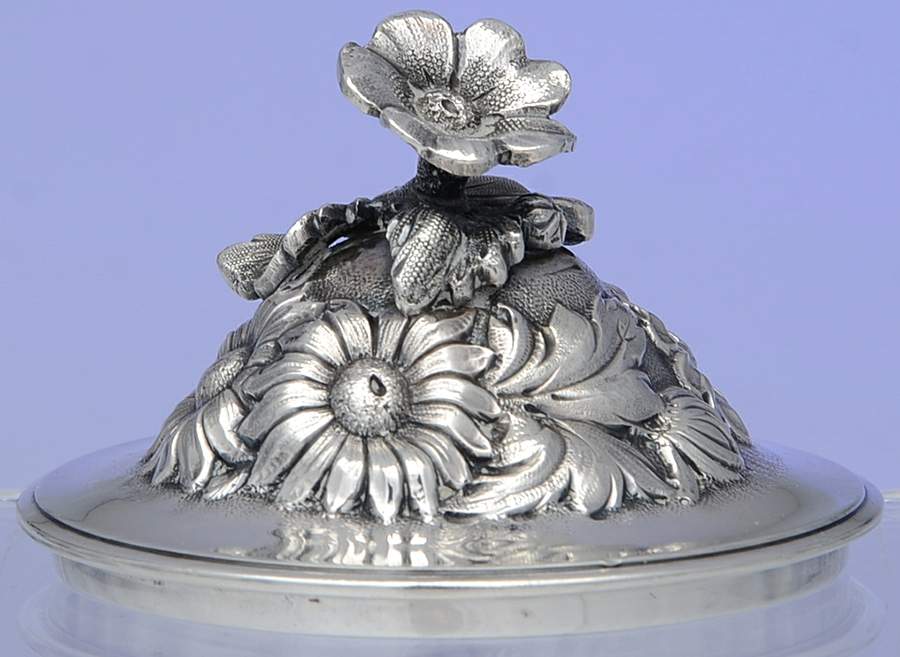 Stieff Rose (Sterling, 1892, Hollowware) Lid for Sugar Bowl by Kirk Stieff-1