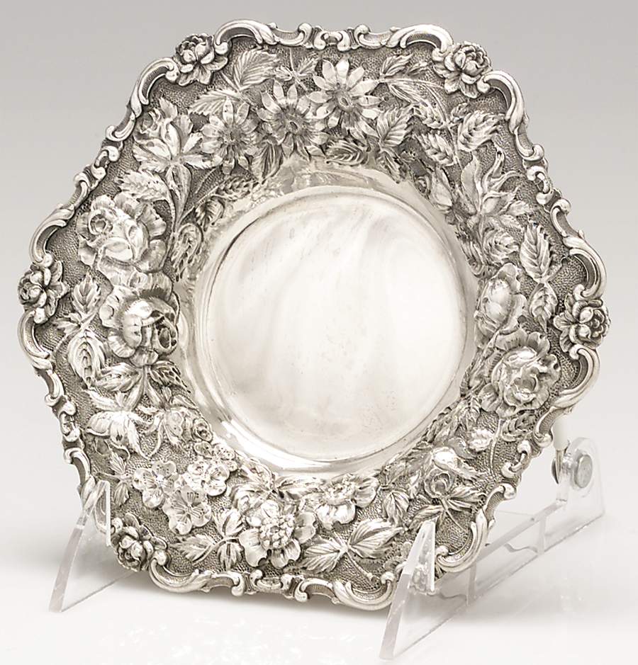 Stieff Rose (Sterling, 1892, Hollowware) 6" Bon Bon Bowl by Kirk Stieff-1