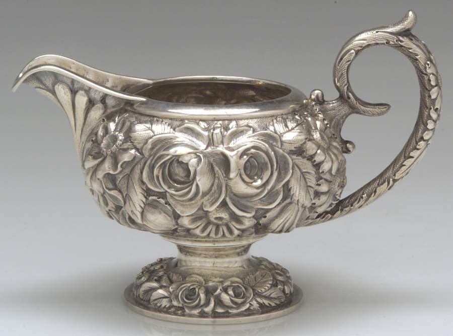 Stieff Rose (Sterling, 1892, Hollowware) Creamer by Kirk Stieff-1