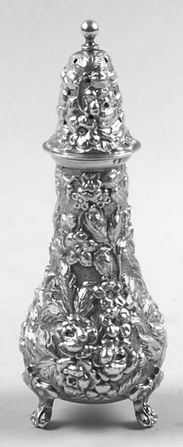 Stieff Rose (Sterling, 1892, Hollowware) Salt Shaker by Kirk Stieff-1