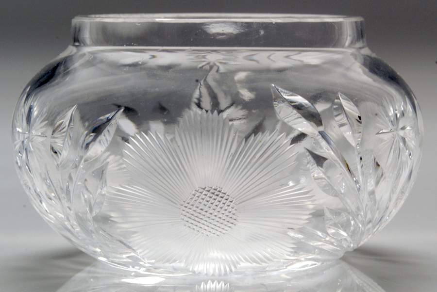 Stieff Rose (Sterling, 1892, Hollowware) Dresser Jar with Crystal Bowl No Sterliing Lid by Kirk Stieff-1