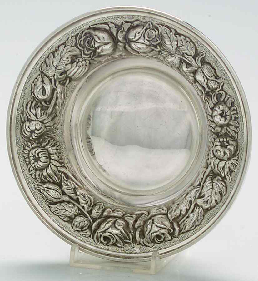 Stieff Rose (Sterling, 1892, Hollowware) Small Sterling Bon Bon Bowl by Kirk Stieff-1