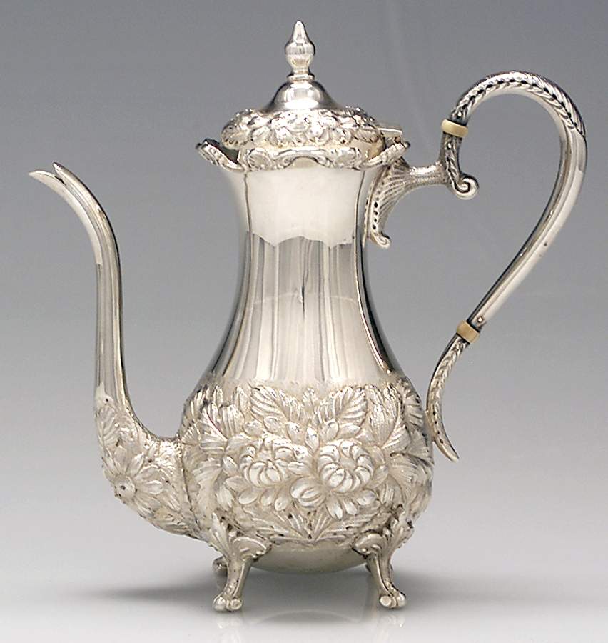 Stieff Rose (Sterling, 1892, Hollowware) Mini Coffee Pot by Kirk Stieff-1