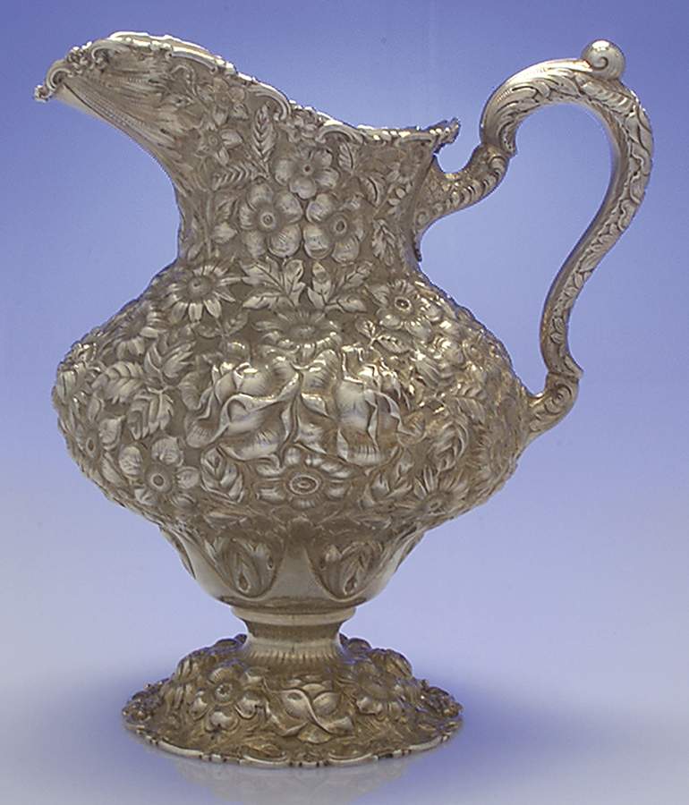 Stieff Rose (Sterling, 1892, Hollowware) 64 Oz Water Pitcher by Kirk Stieff-1