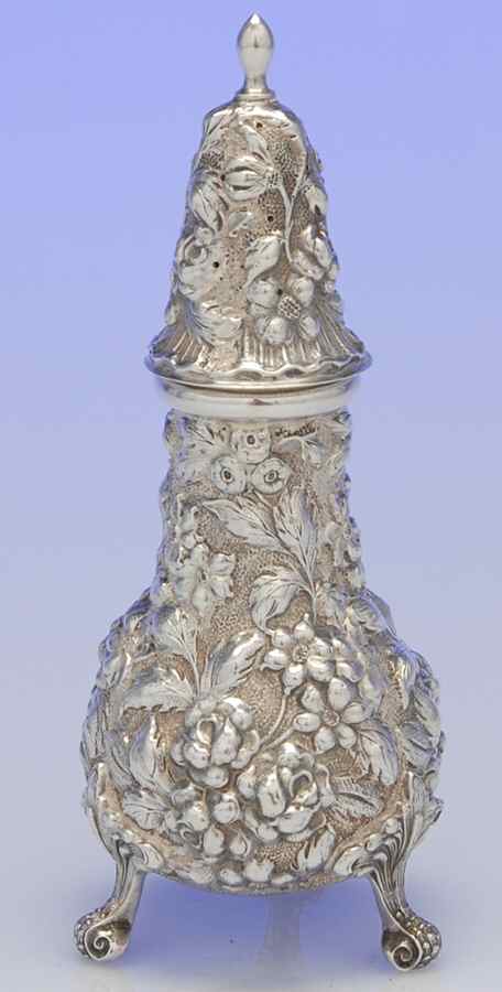 Stieff Rose (Sterling, 1892, Hollowware) Pepper Shaker by Kirk Stieff-1