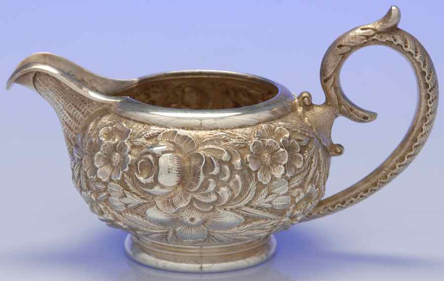 Stieff Rose (Sterling, 1892, Hollowware) Creamer by Kirk Stieff-1