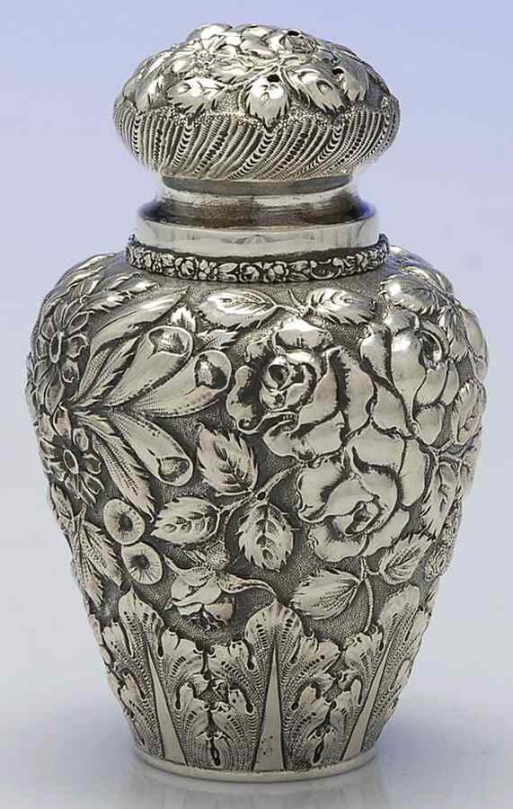 Stieff Rose (Sterling, 1892, Hollowware) Muffineer by Kirk Stieff-1
