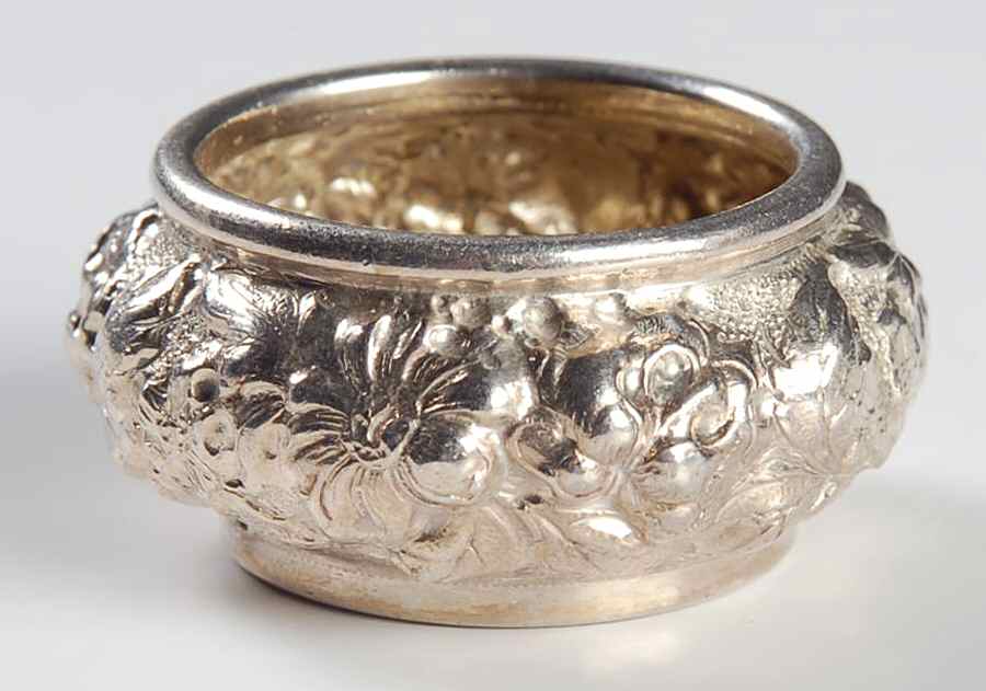 Stieff Rose (Sterling, 1892, Hollowware) Individual Open Salt by Kirk Stieff-1