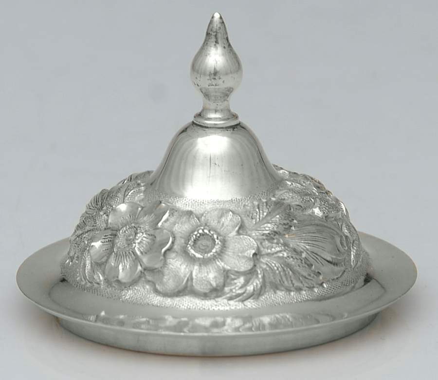 Stieff Rose (Sterling, 1892, Hollowware) Sugar Bowl-Lid Only by Kirk Stieff-1