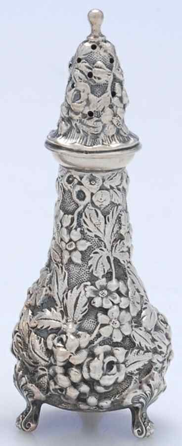 Stieff Rose (Sterling, 1892, Hollowware) Pepper Shaker by Kirk Stieff-1