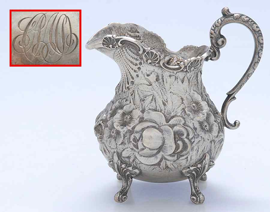 Stieff Rose (Sterling, 1892, Hollowware) Mini Creamer by Kirk Stieff-1