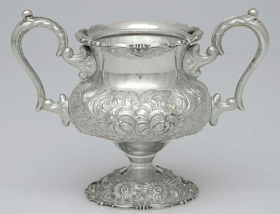 Stieff Rose (Sterling, 1892, Hollowware) Sugar Bowl-Missing Lid by Kirk Stieff-1