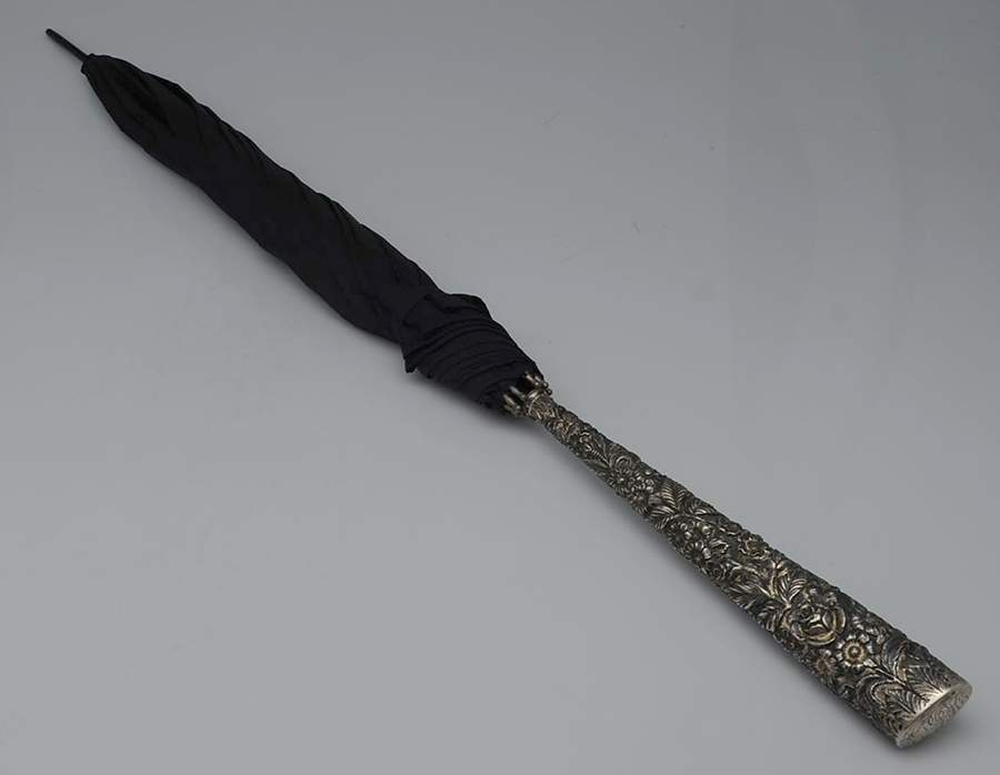 Stieff Rose (Sterling, 1892, Hollowware) Umbrella with Sterling Handle by Kirk Stieff-1