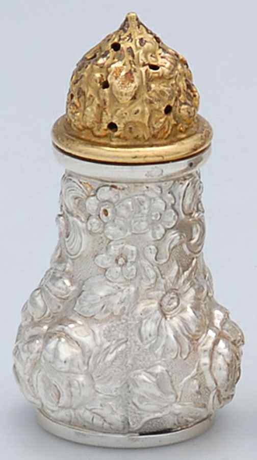 Stieff Rose (Sterling, 1892, Hollowware) Individual Pepper Shaker by Kirk Stieff-1